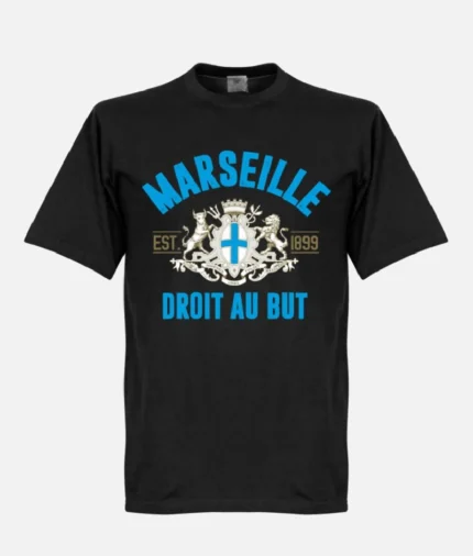 Marseille Established T Shirt Schwarz (1)