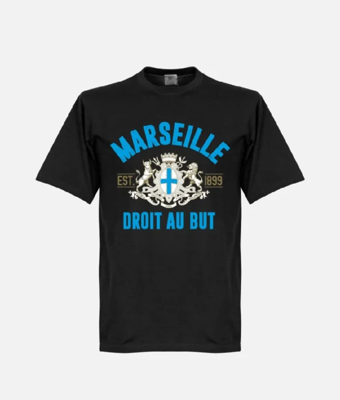 Marseille Established T Shirt Schwarz (2)