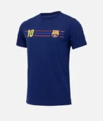 Messi FC Barcelona T Shirt Marine Blau (1)