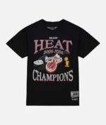 NBA Miami Heat Champions Era T Shirt Schwarz (2)