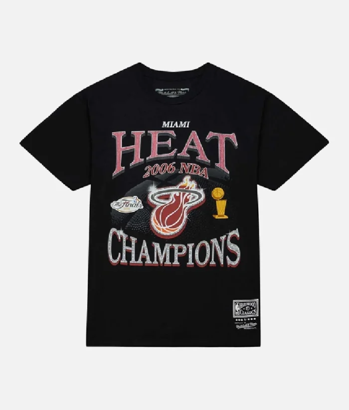 NBA Miami Heat Champions Era T Shirt Schwarz (2)