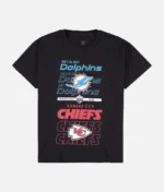 NFL Match Up Chiefs v Dolphins T Shirt Schwarz (2)