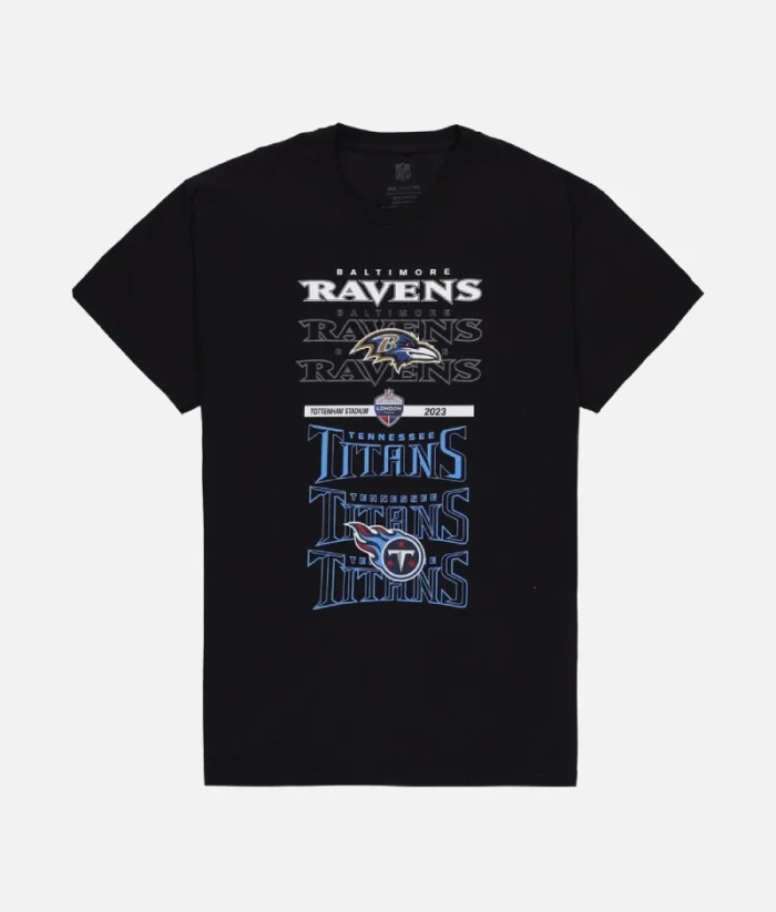 NFL Match Up Ravens v Titans T Shirt Schwarz (2)