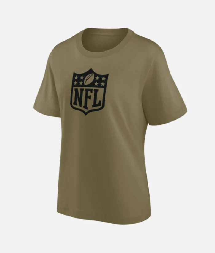 NFL Mono Logo Grafik T Shirt Braun (2)