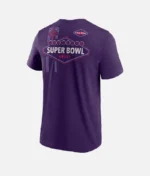 NFL Super Bowl LVIII Famous Sign T Shirt Lila (1)