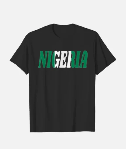 Nigeria Classic Vintage T Shirt Schwarz (2)