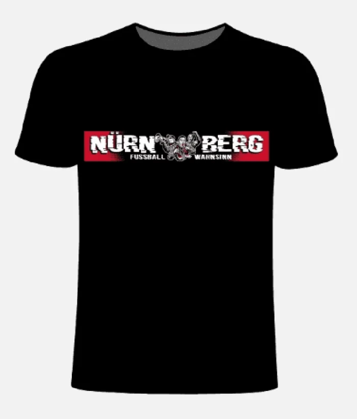 Nürnberg Football Madness T Shirt Schwarz (1)