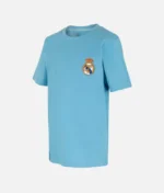 Real Madrid Essentials Wappen T Shirt Hell Blau (2)