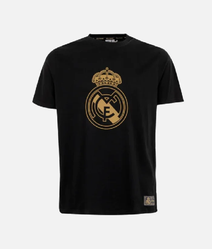 Real Madrid Logo T Shirt Schwarz (2)