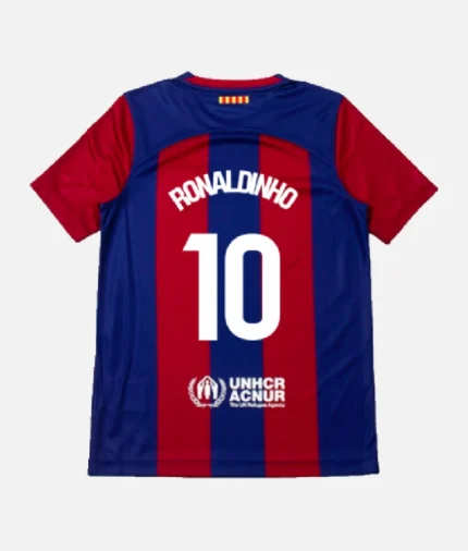 Ronaldinho 10 Barcelona Heim T Shirt (2)