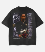 Ronaldinho Vintage Washed T Shirt Schwarz (2)
