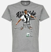 Ronaldo Skript T Shirt Grau (1)