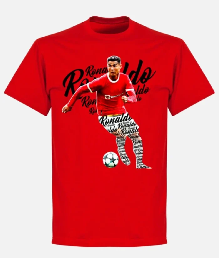 Ronaldo Skript T Shirt Rot (1)