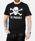 St. Pauli Totenkopf T Shirt Schwarz (3)