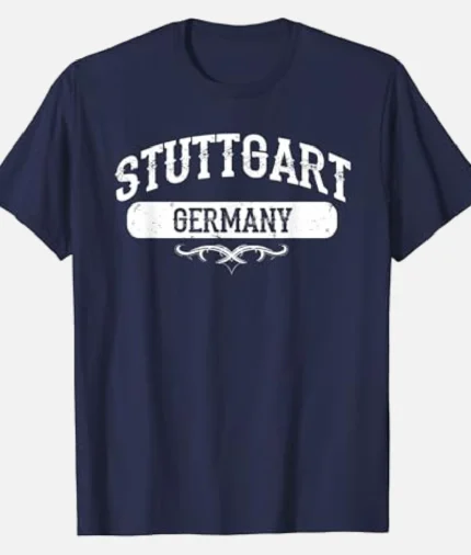 Stuttgart Germany T Shirt Marine Blau (1)