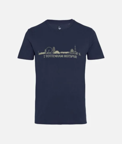 Tottenham Spur Navy Skyline T Shirt (2)